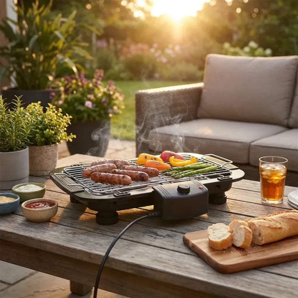 Smokeless indoor electric grill - home & kitchen