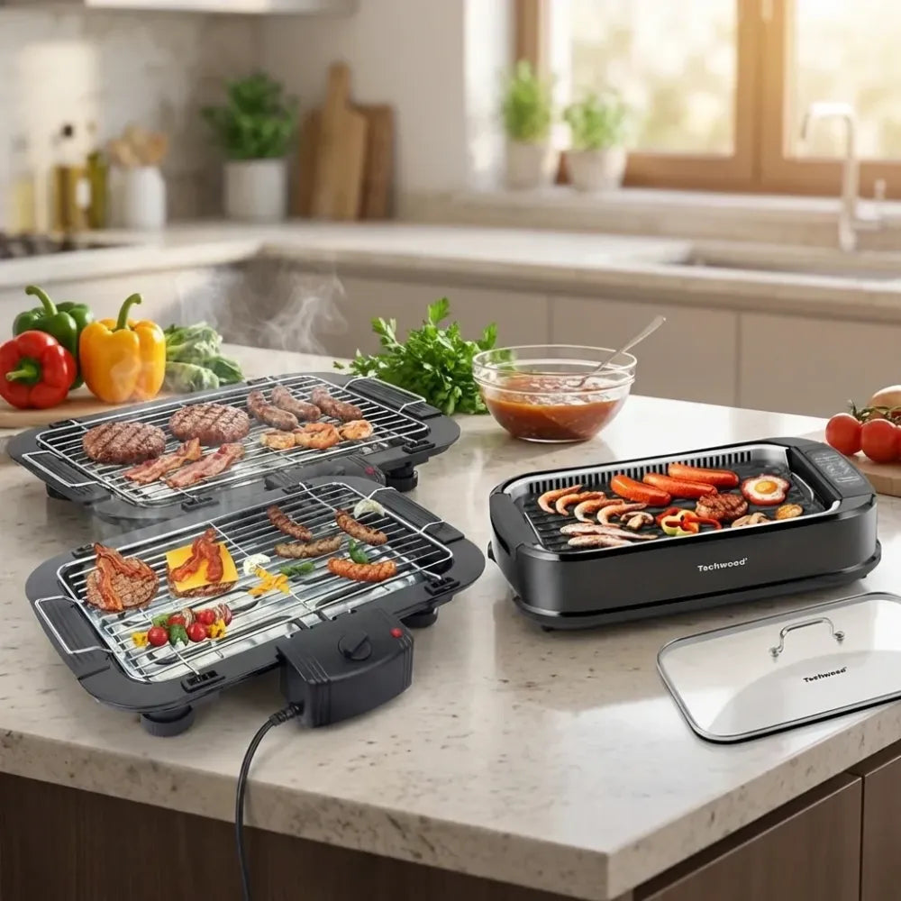 Smokeless indoor electric grill - home & kitchen