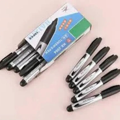 Smooth black marker set - office