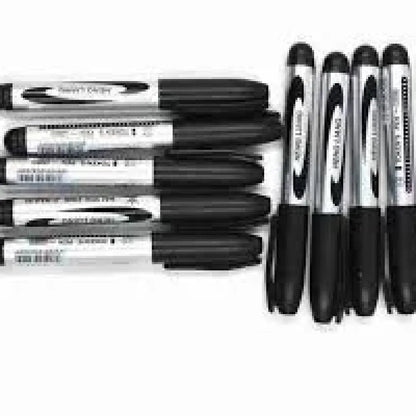 Smooth black marker set - office