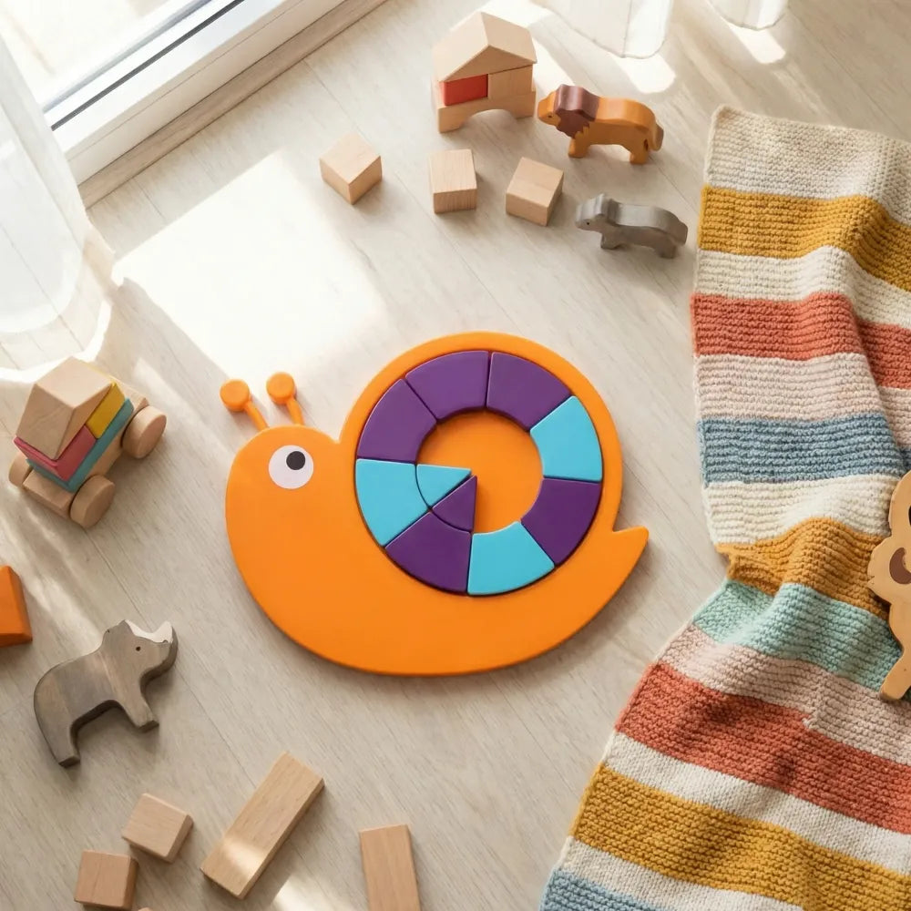 Snail puzzle stem toy - toys