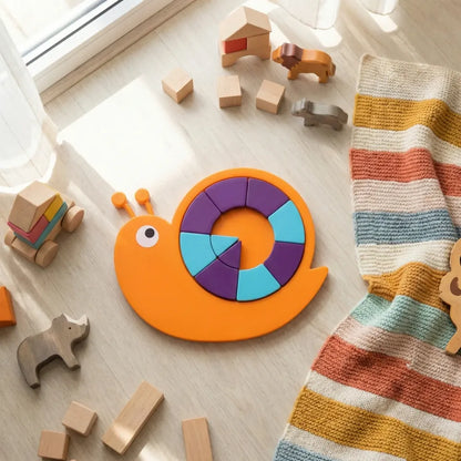 Snail puzzle stem toy - toys