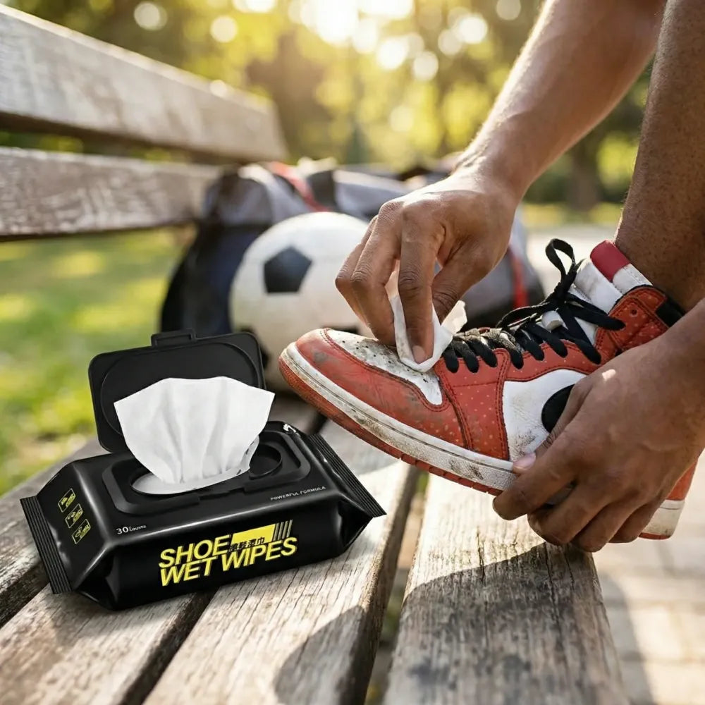Sneaker & shoe cleaner wipes