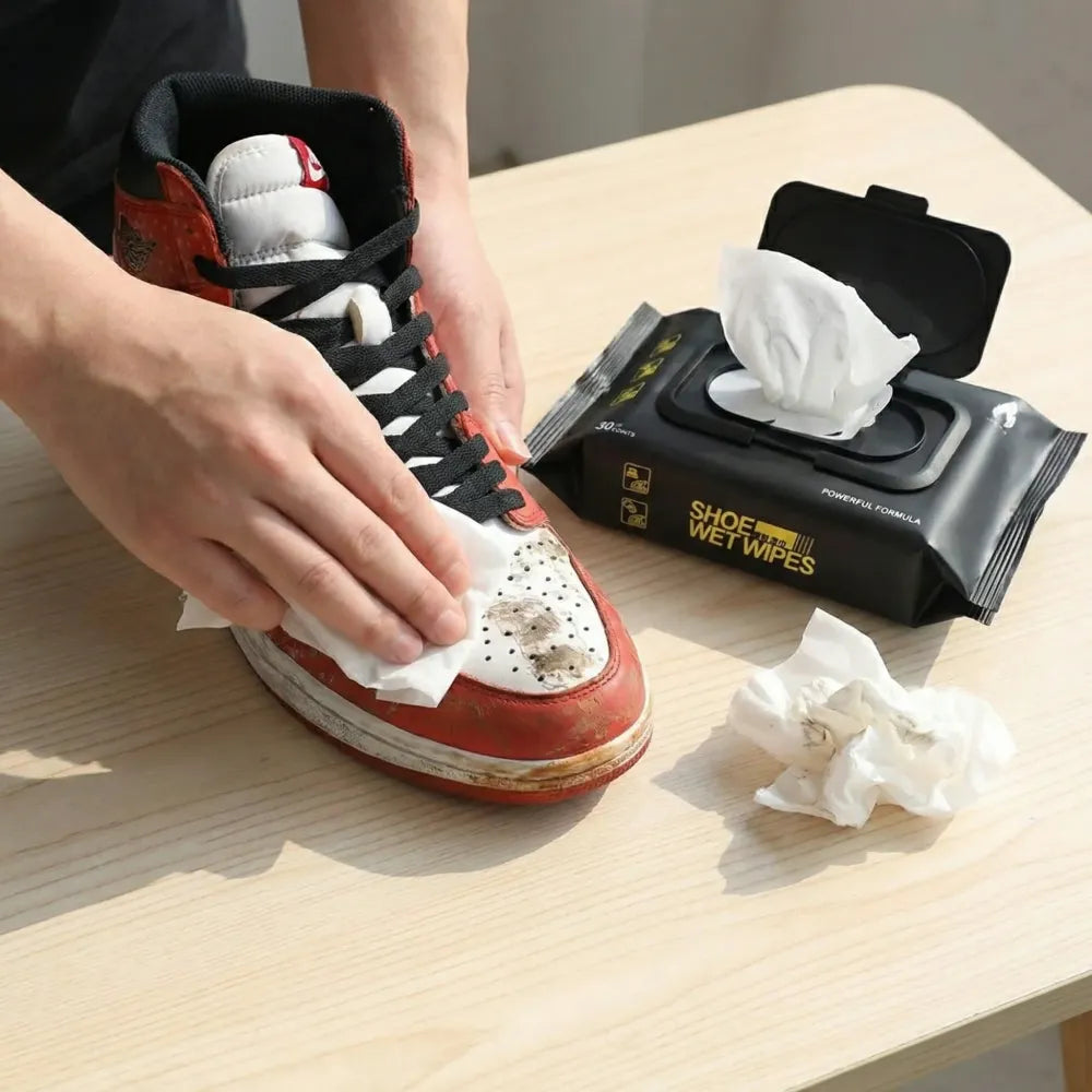 Sneaker & shoe cleaner wipes