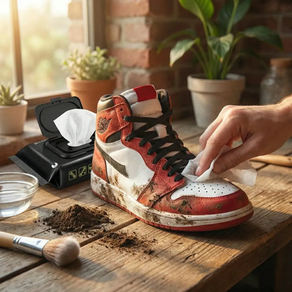 Sneaker & shoe cleaner wipes