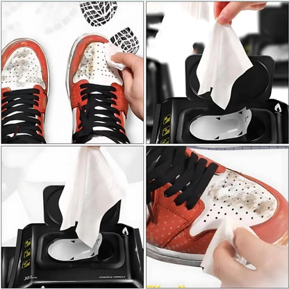 Sneaker & shoe cleaner wipes