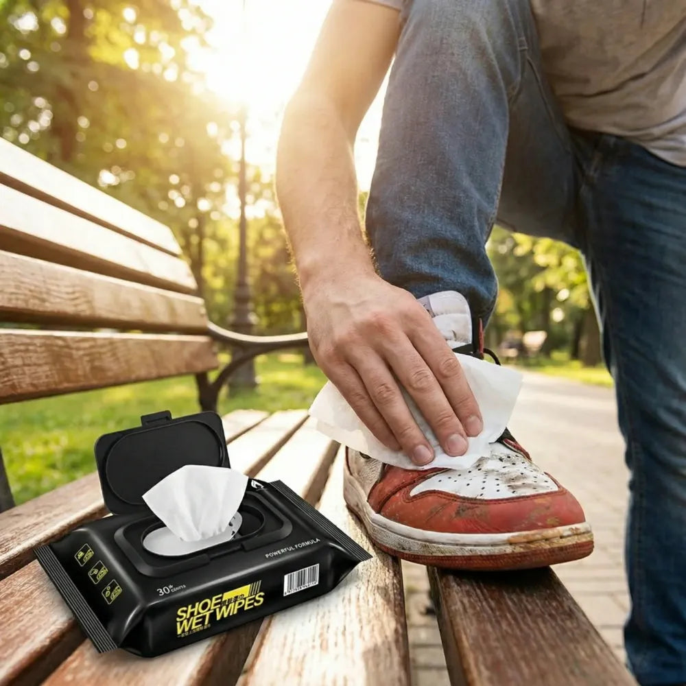 Sneaker & shoe cleaner wipes