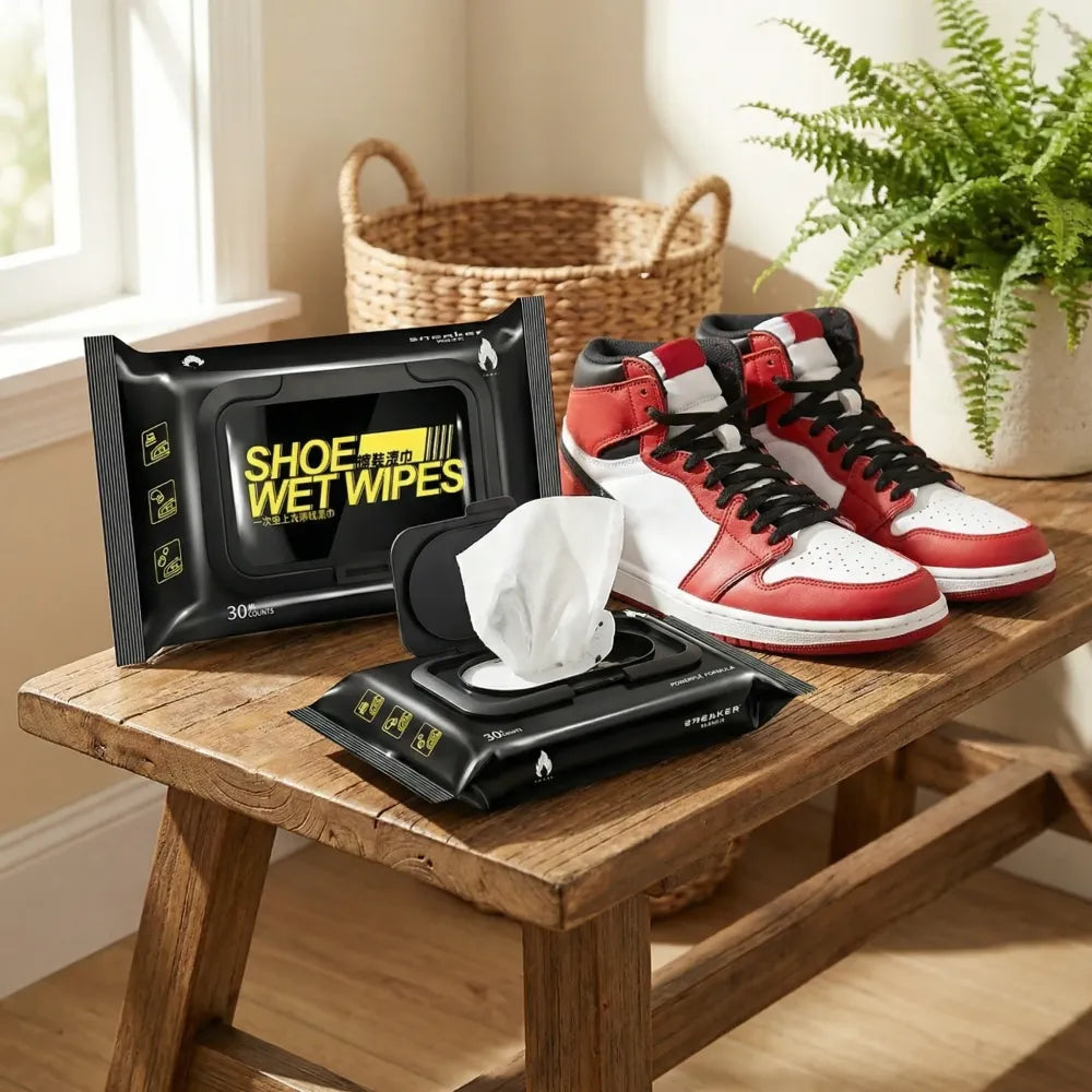 Sneaker & shoe cleaner wipes