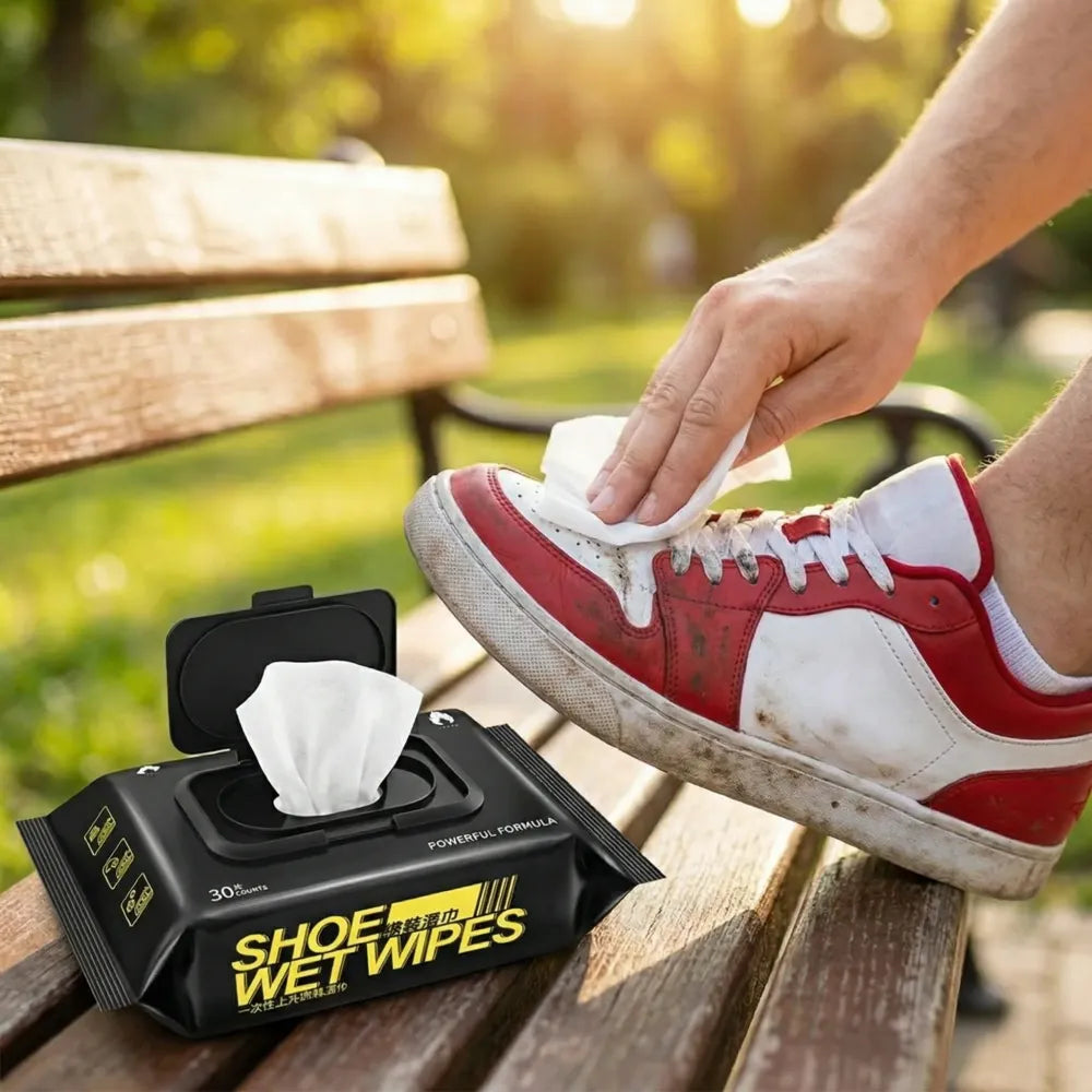 Sneaker & shoe cleaner wipes