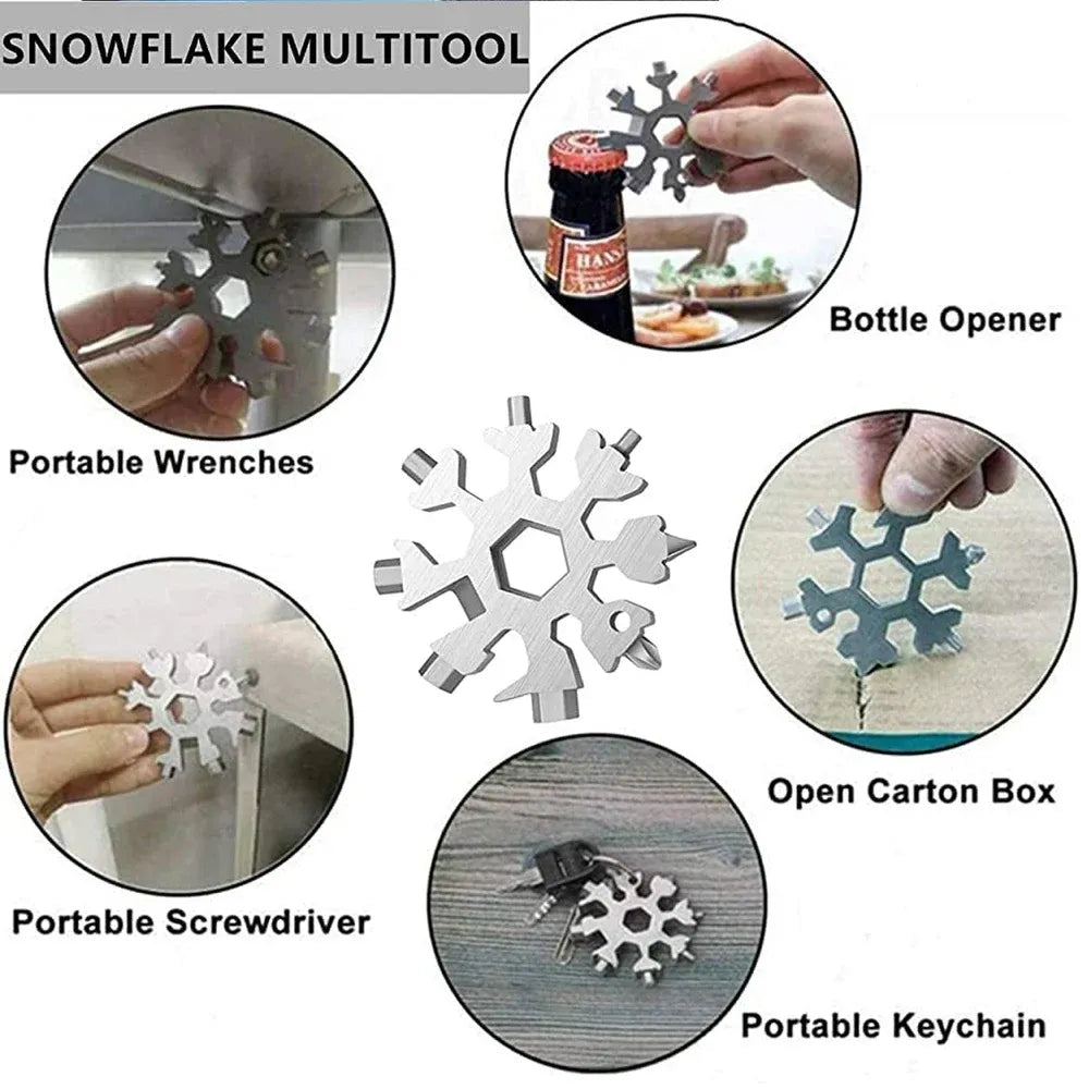 Snowflake multi-tool bottle opener - hardware
