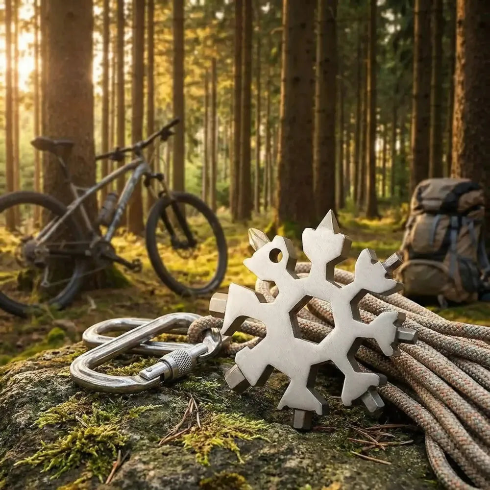 Snowflake multi-tool bottle opener - hardware