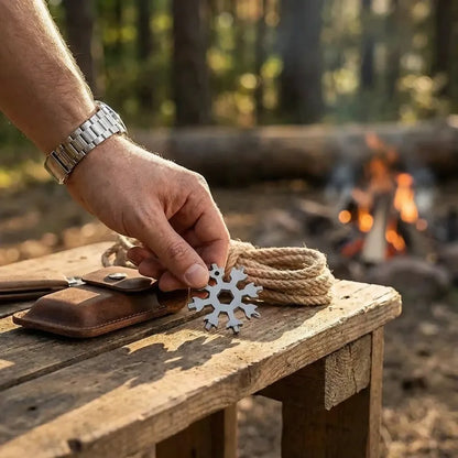 Snowflake multi-tool bottle opener - hardware