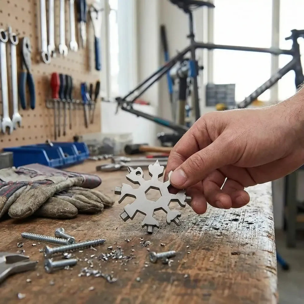 Snowflake multi-tool bottle opener - hardware