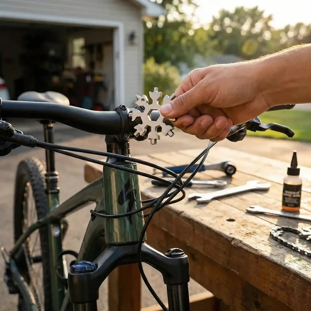 Snowflake multi-tool bottle opener - hardware