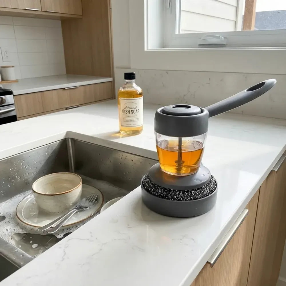 Soap dispenser scrub brush - home & kitchen