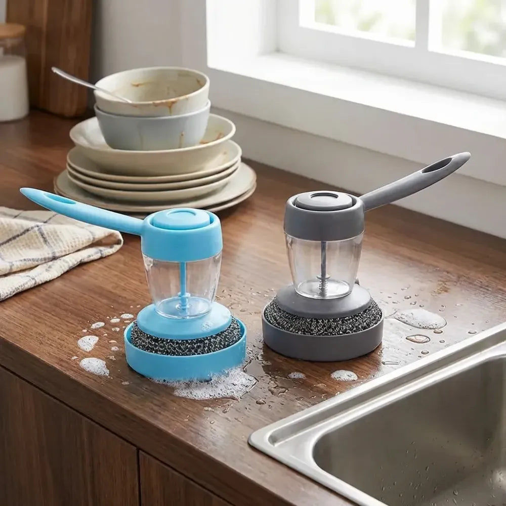 Soap dispenser scrub brush - home & kitchen