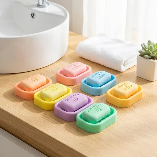 Soap-shaped fun erasers - office