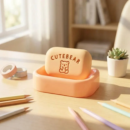 Soap-shaped fun erasers - office