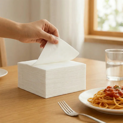 Soft absorbent disposable tissue paper napkins set (50 pc) - home & kitchen