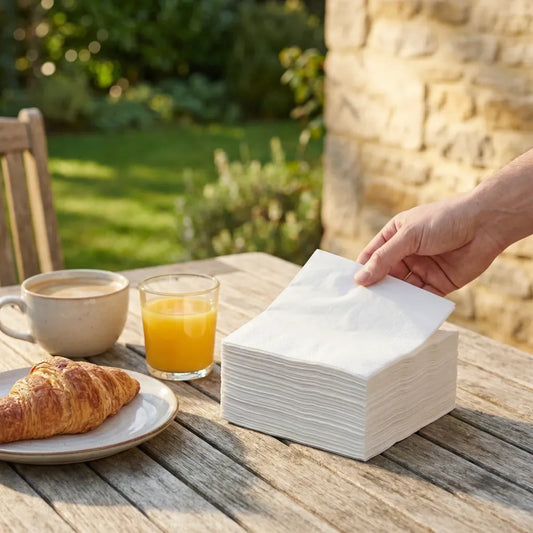 Soft absorbent disposable tissue paper napkins set (50 pc) - home & kitchen