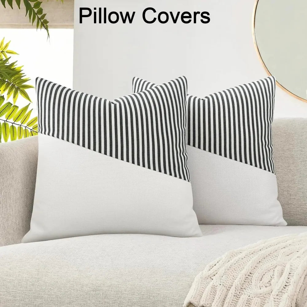 Soft cotton farmhouse pillow covers - home improvement