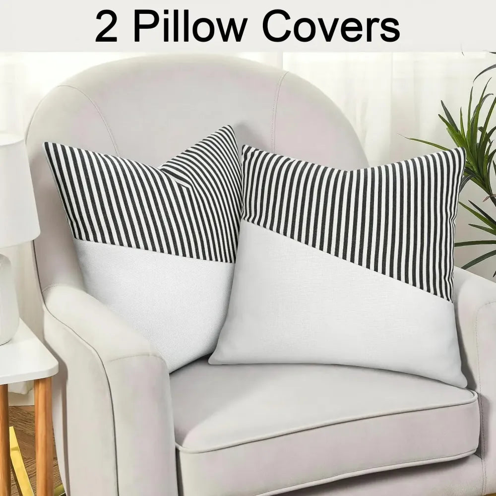 Soft cotton farmhouse pillow covers - home improvement
