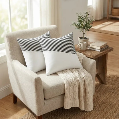Soft cotton farmhouse pillow covers - home improvement