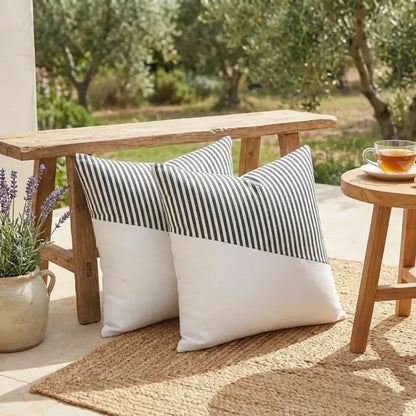 Soft cotton farmhouse pillow covers - home improvement