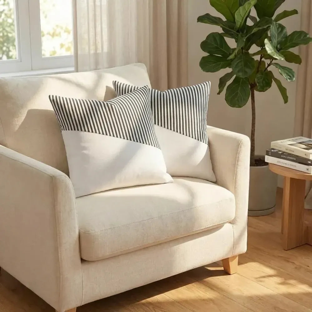 Soft cotton farmhouse pillow covers - home improvement