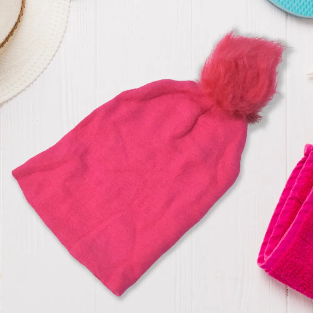 Soft knit winter beanie for girls - health & beauty