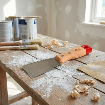 Soft rubber handle putty knife set - hardware