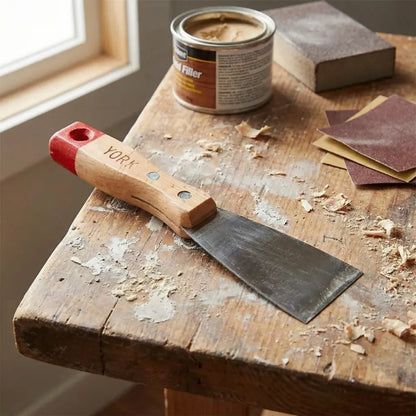 Soft rubber handle putty knife set - hardware