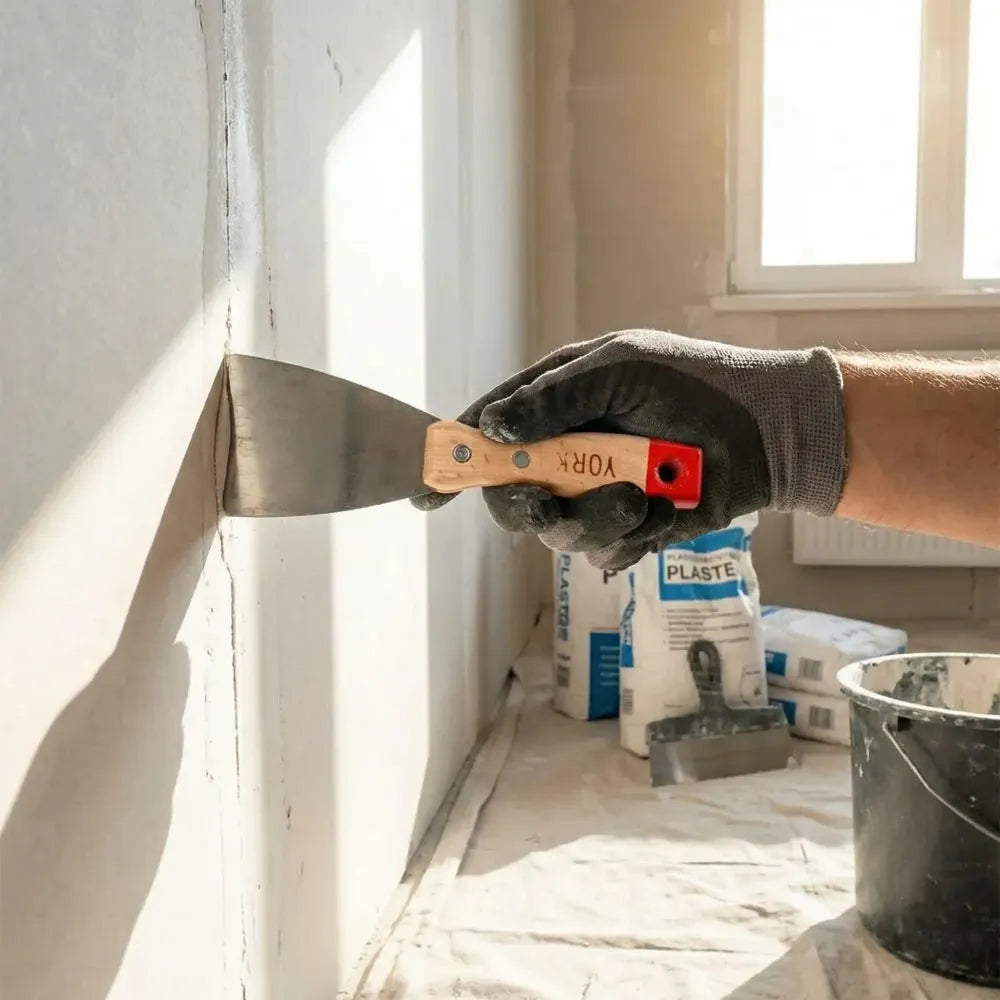 Soft rubber handle putty knife set - hardware