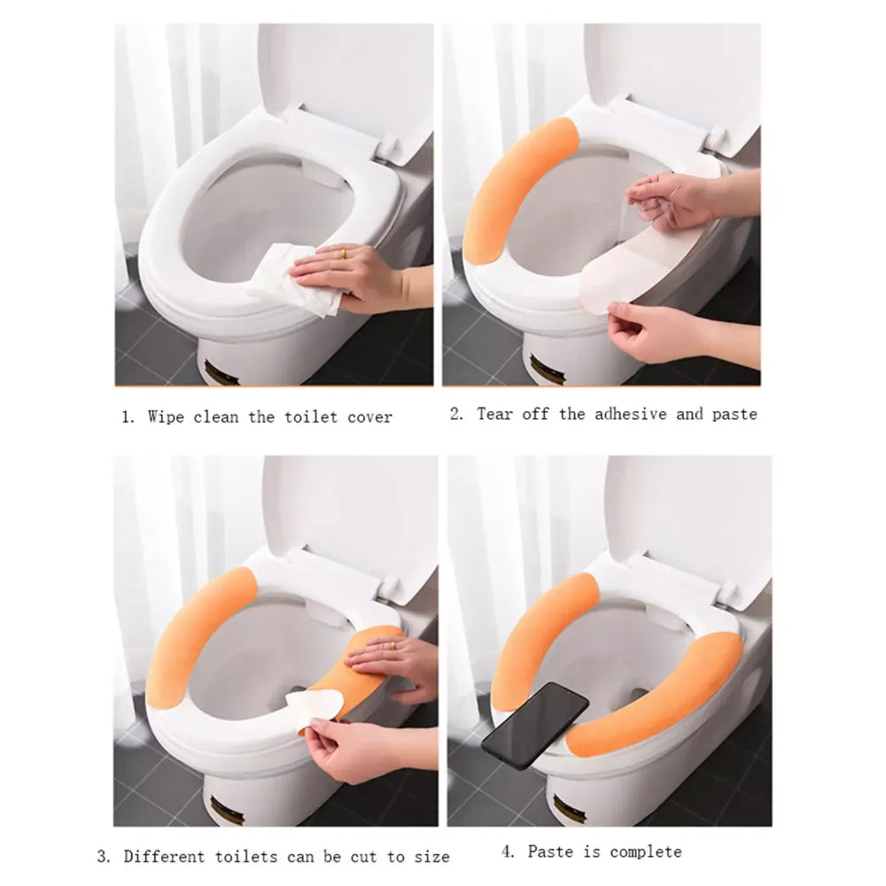 Soft toilet seat cover