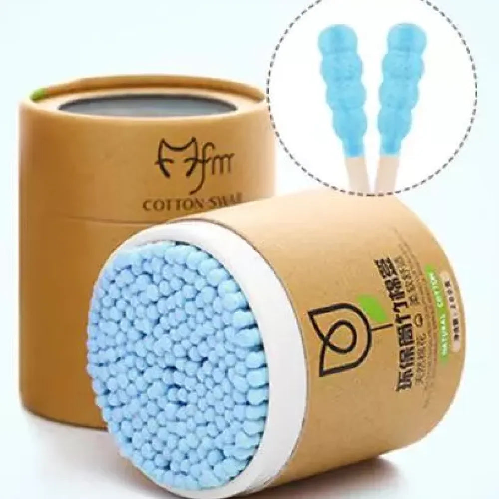 Soft wood cotton swabs