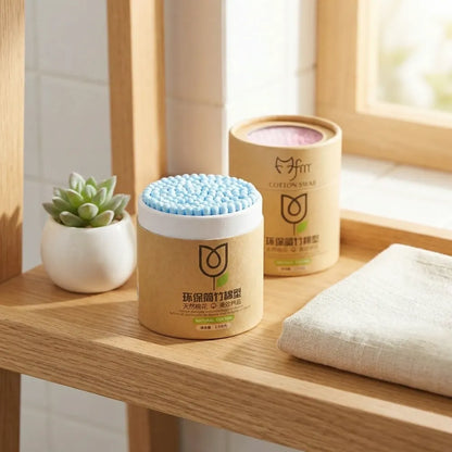 Soft wood cotton swabs - home essentials