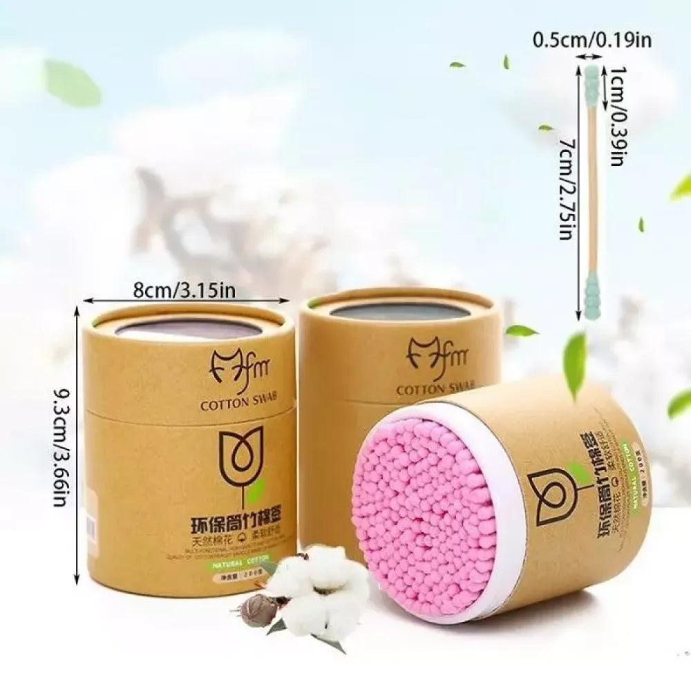 Soft wood cotton swabs - home essentials
