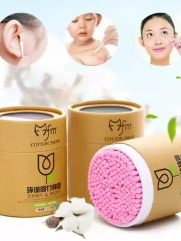 Soft Wood Cotton Swabs