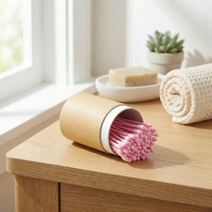 Soft wood cotton swabs - home essentials