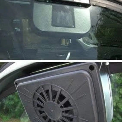 Solar car auto air vent fan