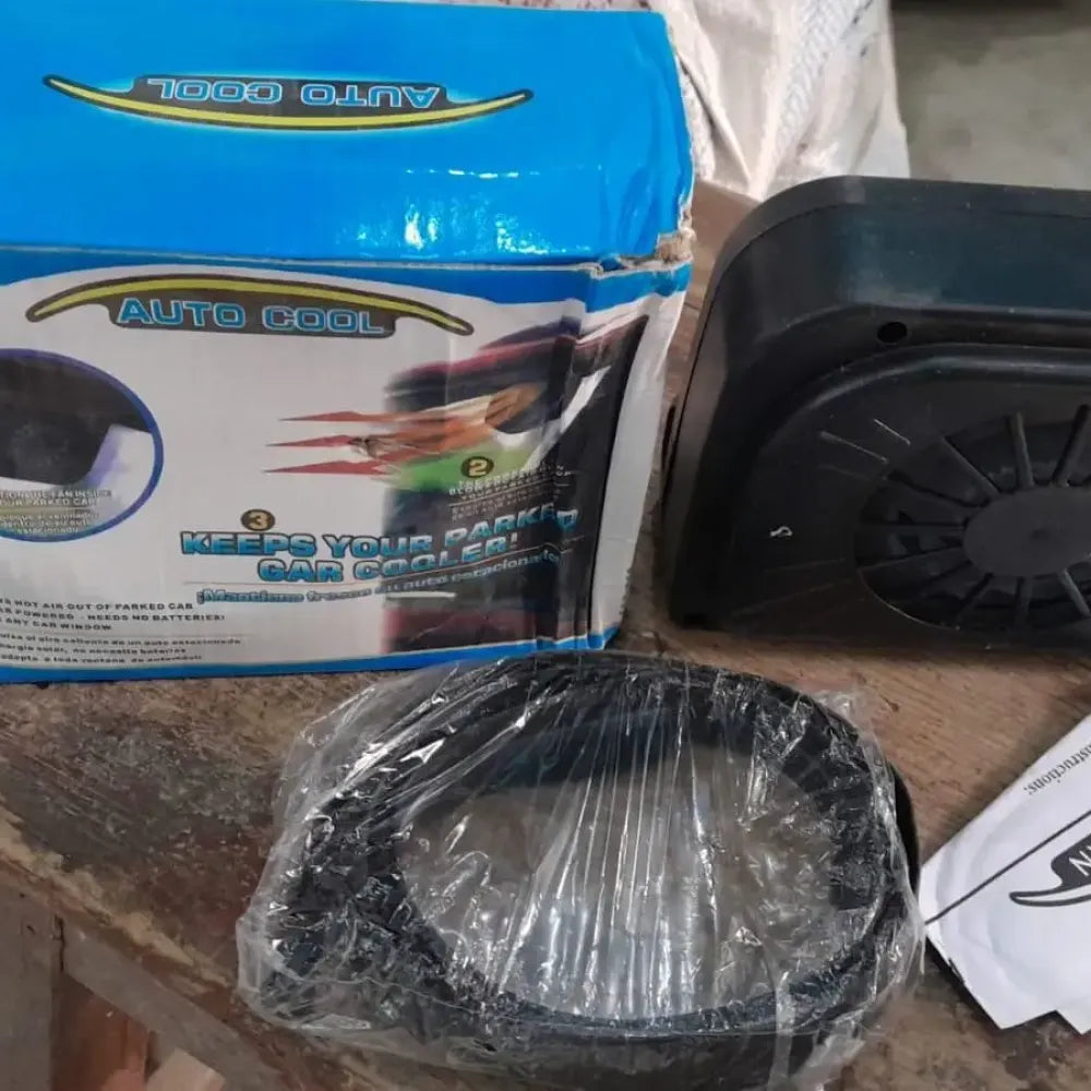 Solar car auto air vent fan