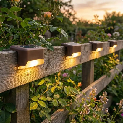 Solar deck lights (pack of 4)