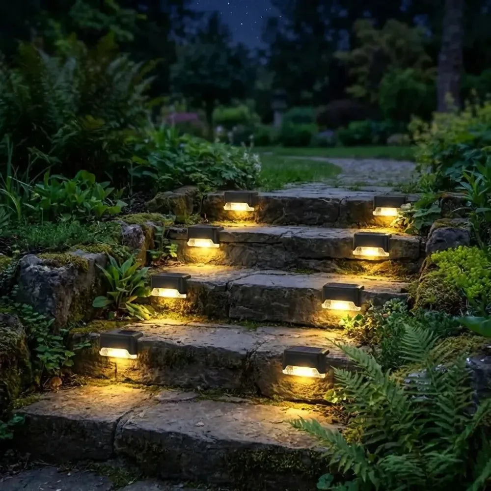 Solar deck lights (pack of 4)