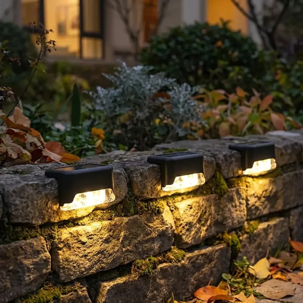 Solar deck lights (pack of 4)