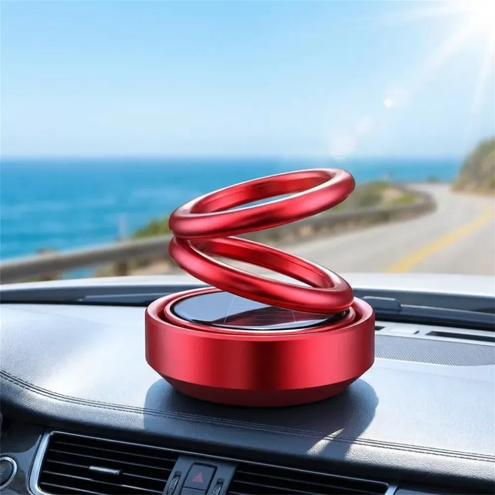 Solar energy rotating ring with long lasting french organic fragrance