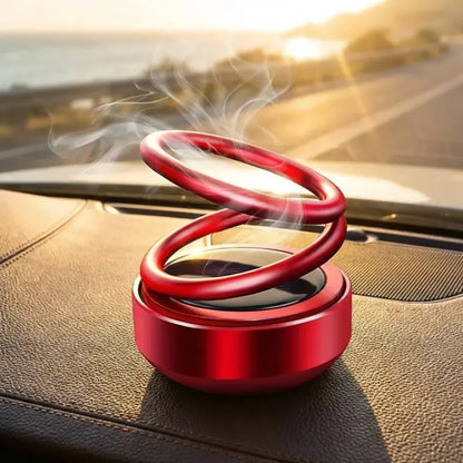 Solar energy rotating ring with long lasting french organic fragrance