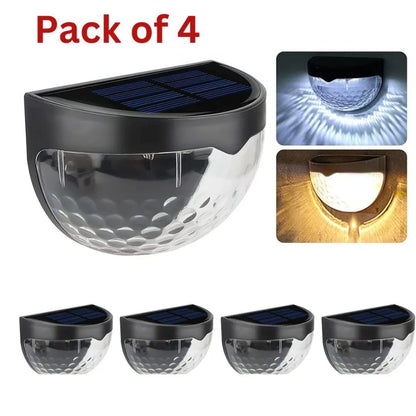 Solar fence lights (pack of 4)