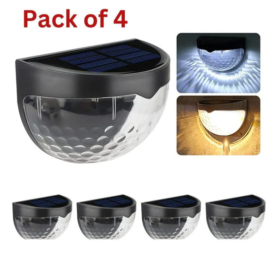 Solar fence lights (pack of 4)