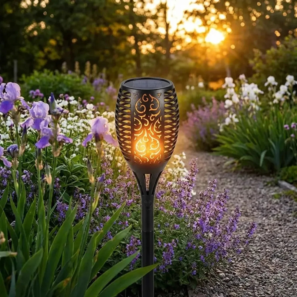 Solar flame torch – 96 led