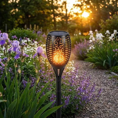 Solar flame torch – 96 led